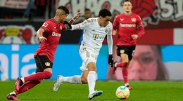 Momentka zo zápasu Bayern Mníchov - Bayer Leverkusen.