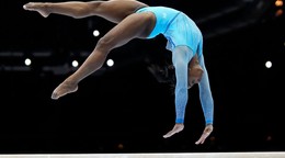 Americká gymnastka Simone Bilesová na MS 2023.