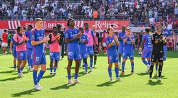 Futbalisti tímu Olympique Lyon.