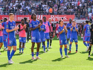 Futbalisti tímu Olympique Lyon.