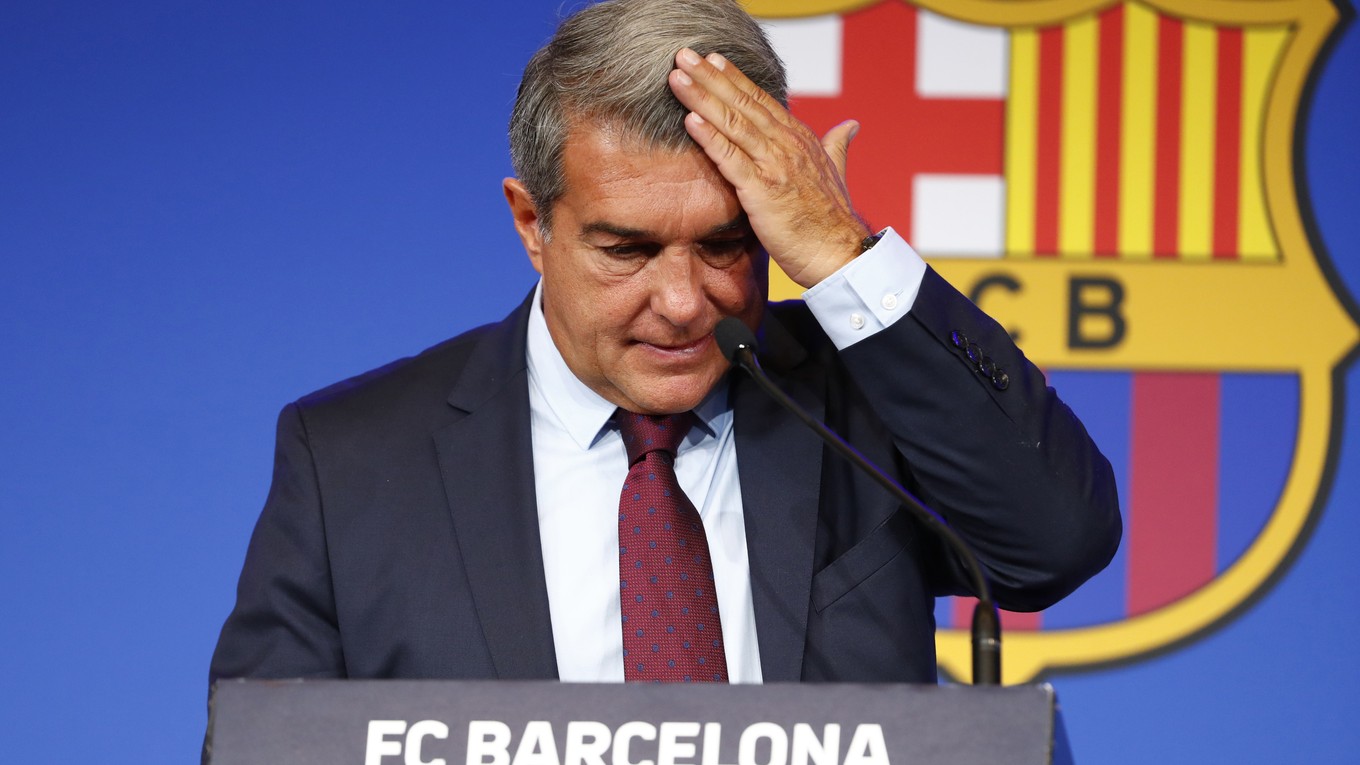 Prezident FC Barcelona Joan Laporta.