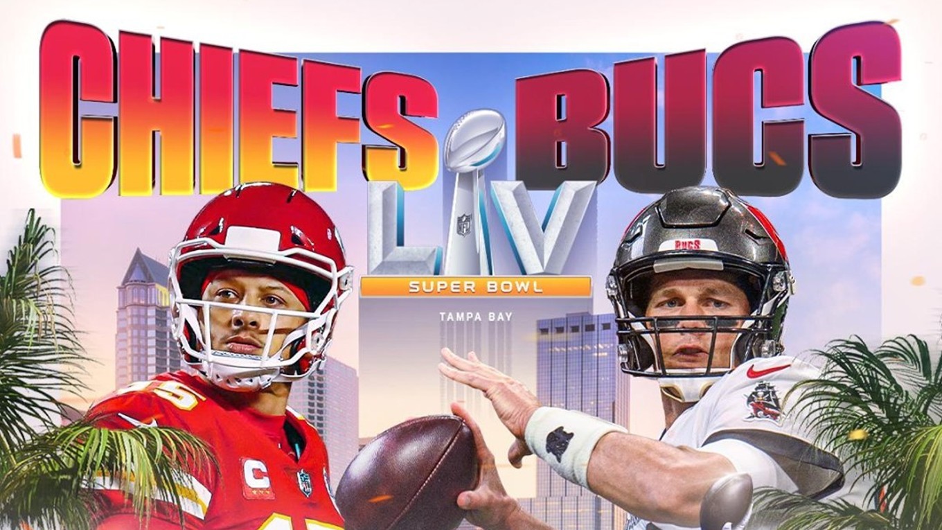 Super Bowl LV: Kansas City Chiefs - Tampa Bay Buccaneers.