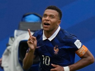 Kylian Mbappé oslavuje gól na MS vo futbale 2026.