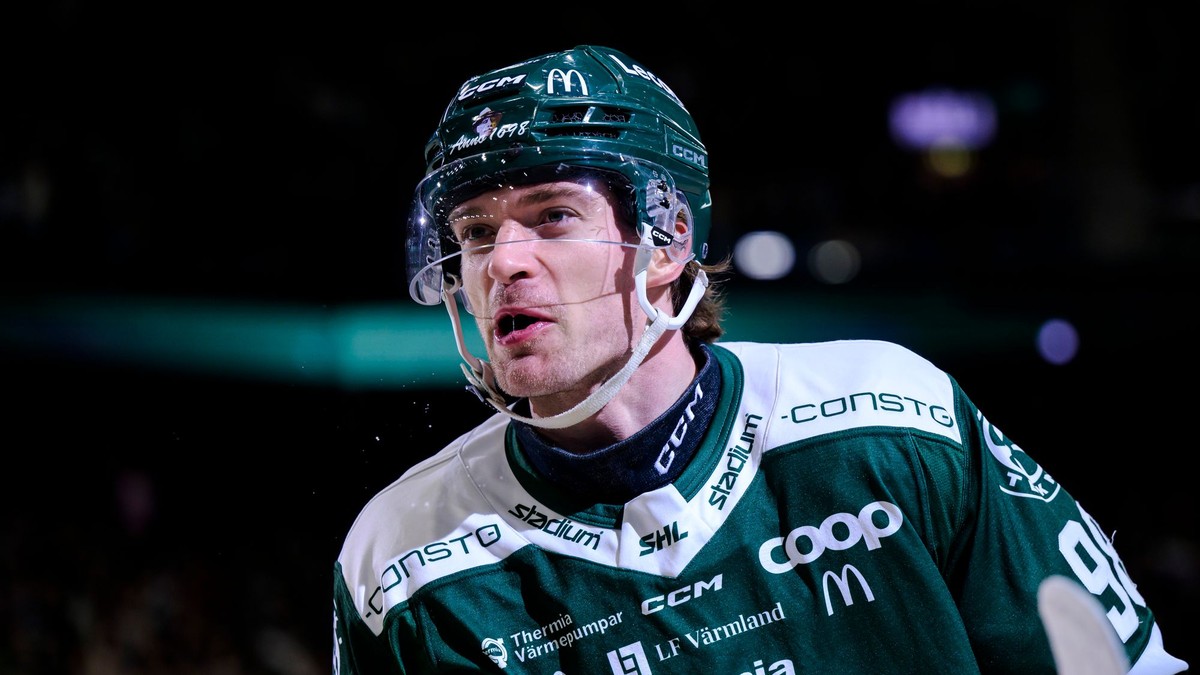 Marián Studenič v drese Färjestadu. 