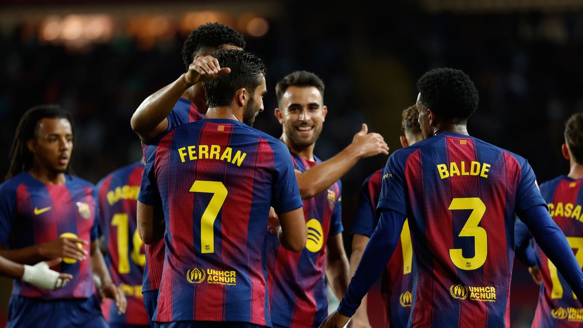 Futbalisti FC Barcelona.