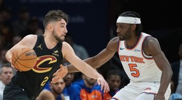 Fotka zo zápasu Cleveland Cavaliers - New York Knicks.