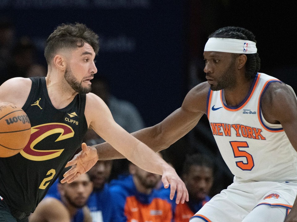 Fotka zo zápasu Cleveland Cavaliers - New York Knicks.