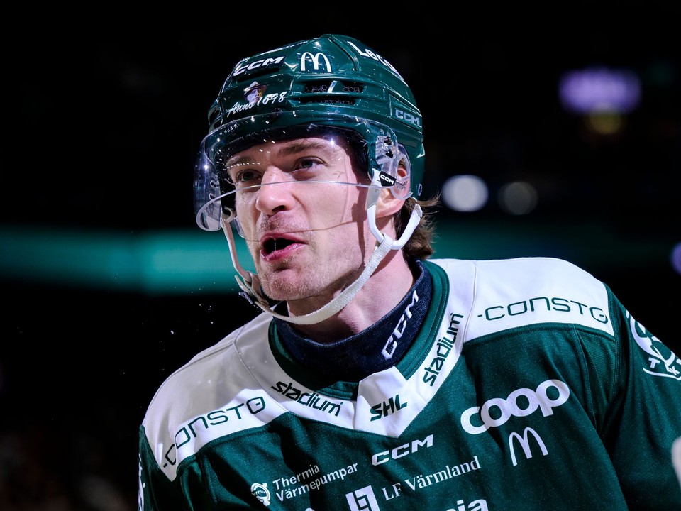 Marián Studenič v drese Färjestadu. 