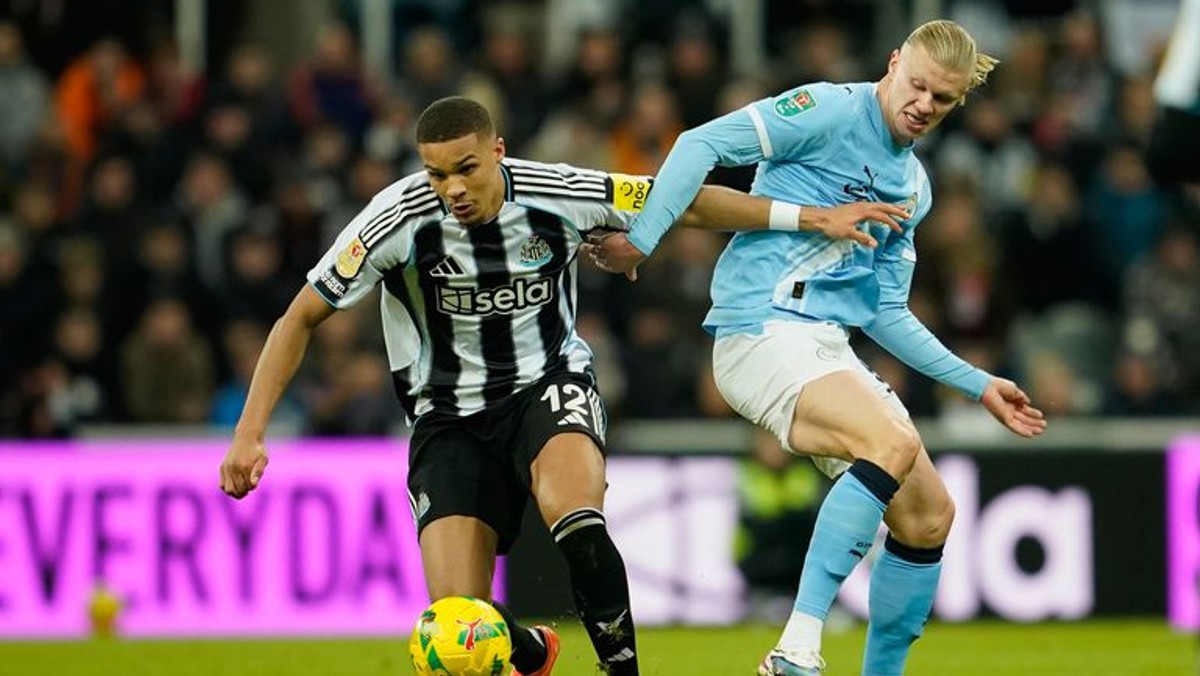 Momentka zo zápasu Manchester City - Newcastle United