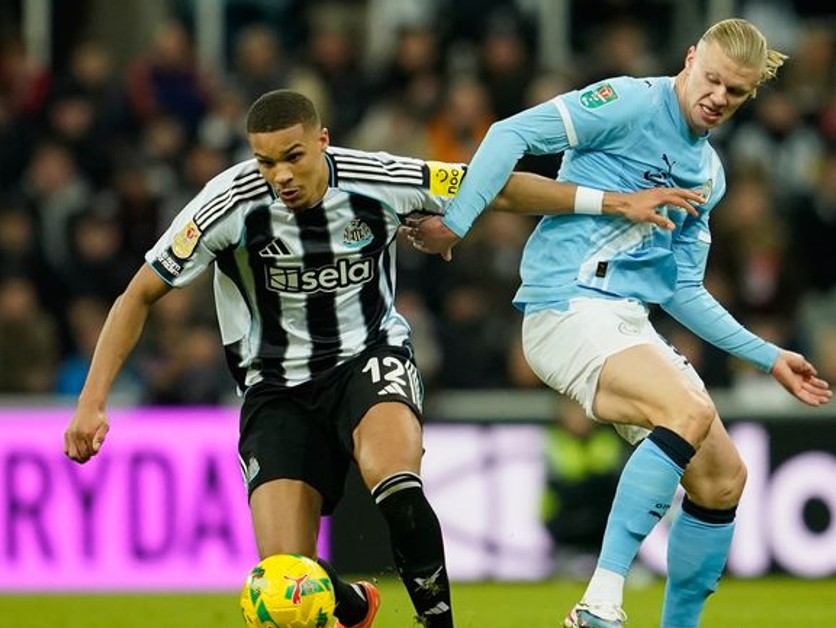 Momentka zo zápasu Manchester City - Newcastle United