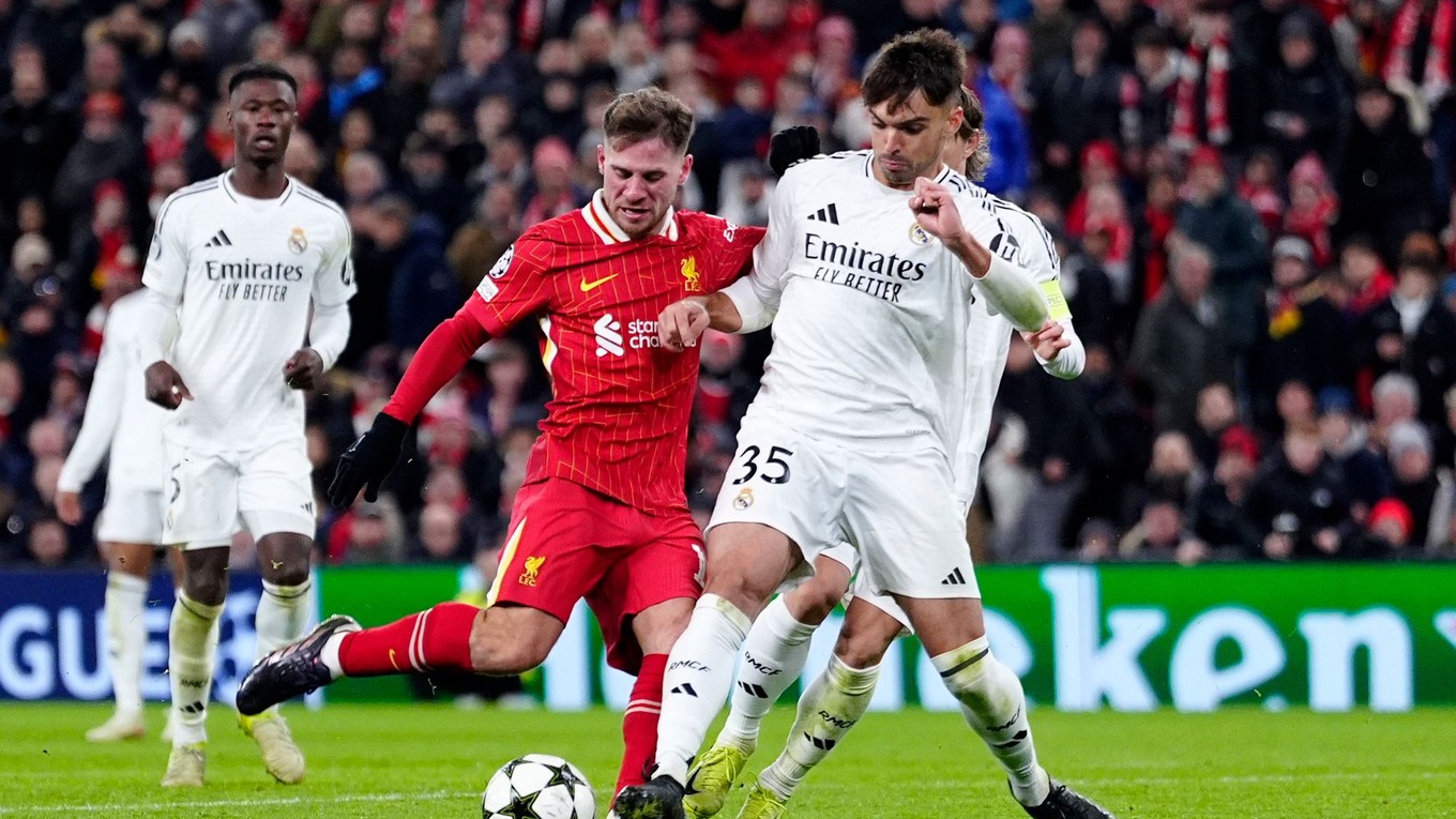 Momentka zo zápasu Liverpool - Real Madrid