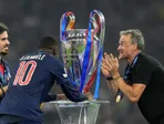Tréner Luis Enrique a Ousmane Dembélé sa tešia z triumfu PSG v Lige majstrov. 