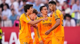 Radosť hráčov Realu Madrid. 