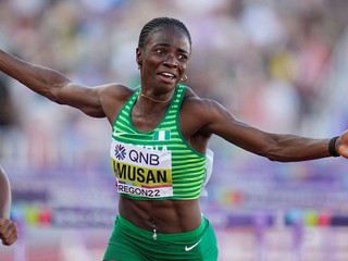 Nigérijská atlétka Tobi Amusanová. 
