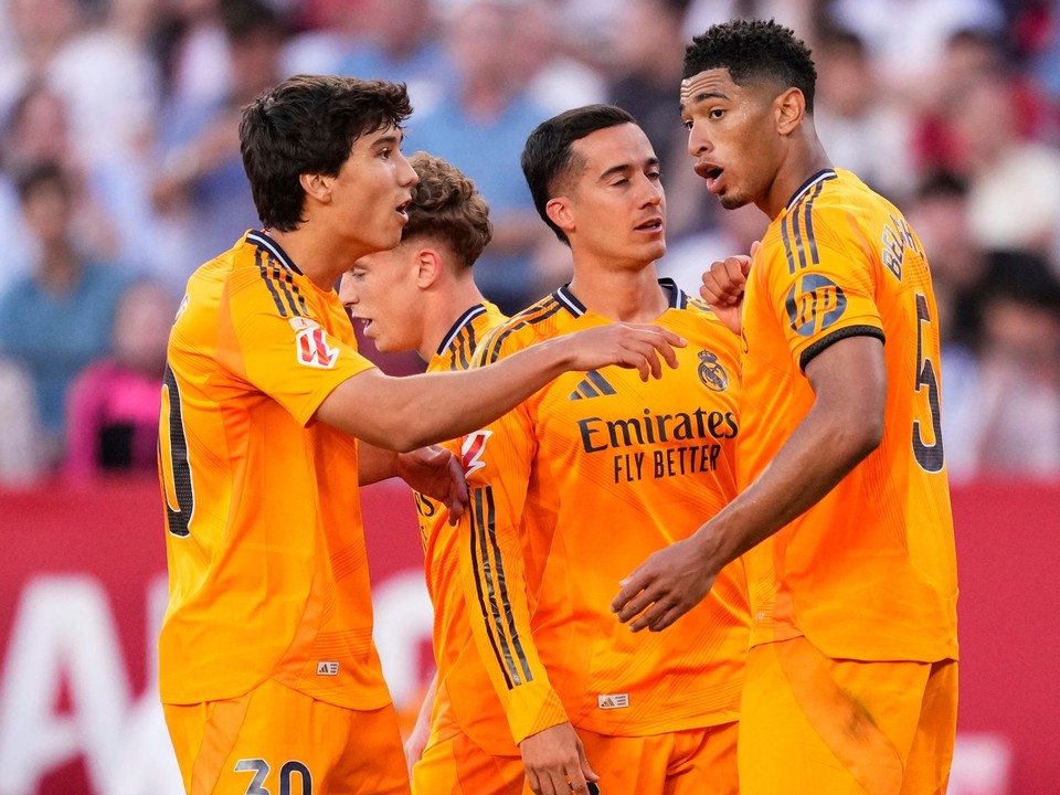 Radosť hráčov Realu Madrid. 