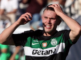 Švédsky futbalista Viktor Gyökeres v drese Sportingu Lisabon.