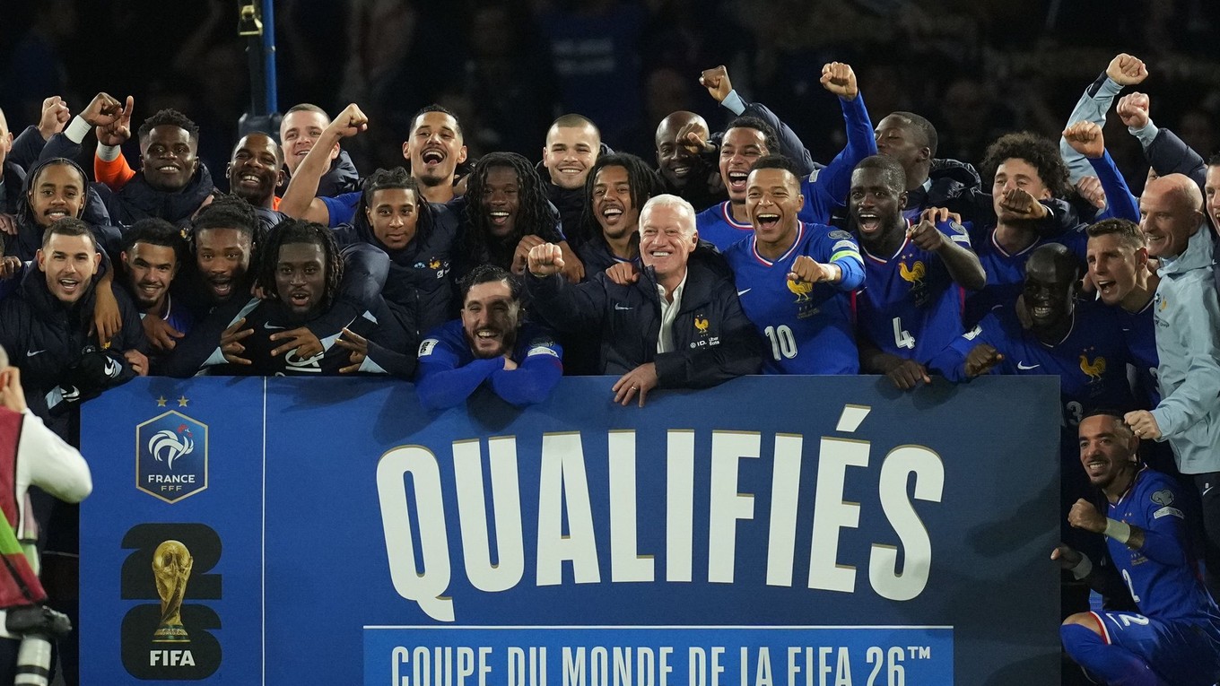 Radosť francúzskych futbalistov po postupe.