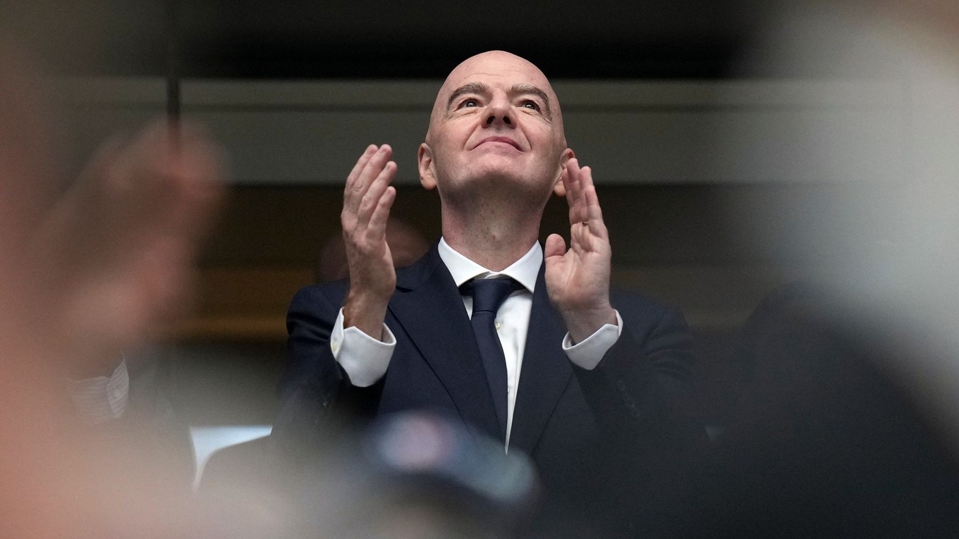 Na snímke rezident Medzinárodnej futbalovej federácie (FIFA) Gianni Infantino.