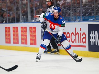 Marko Daňo v zápase Slovensko - Švédsko v skupine B na MS v hokeji 2024.