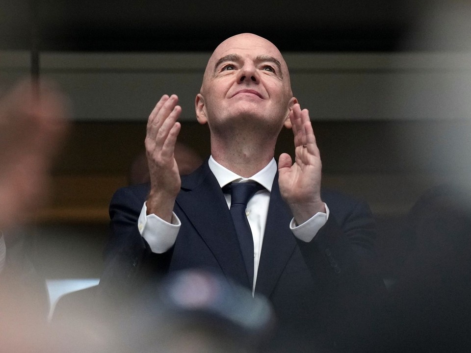 Na snímke rezident Medzinárodnej futbalovej federácie (FIFA) Gianni Infantino.