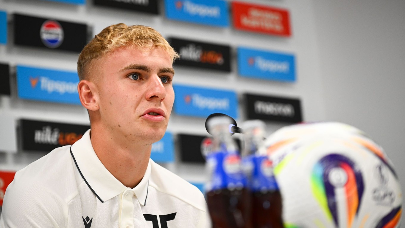 Hráč AS Trenčín Tadeáš Hájovský.