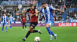 Momentka zo zápasu Deportivo Alavés - RCD Mallorca v 12. kole La Ligy.