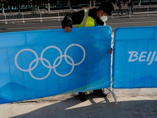 Momentka zo ZOH 2022 v Pekingu.