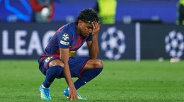 Lamine Yamal po prehre s Atléticom Madrid vo štvrťfinále Ligy majstrov.