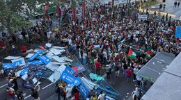 Propalestínske demonštrácie v Madride spôsobili ukončenie 21. etapy na Vuelta a Espaňa 2025.