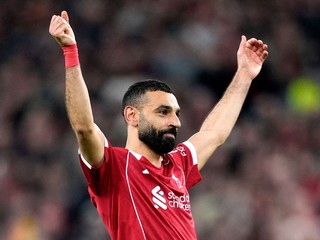 Mohamed Salah sa raduje po strelení gólu