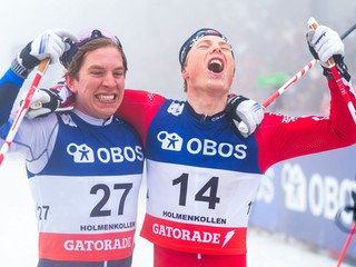 Einar Hedegart (vpravo) sa teší z výhry