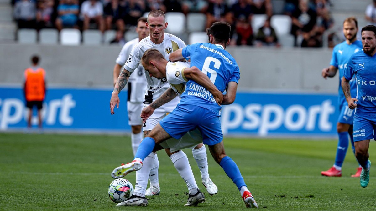 Momentka zo zápasu Hradec Králové - Mladá Boleslav v 3. kole českej ligy 2024/2025.