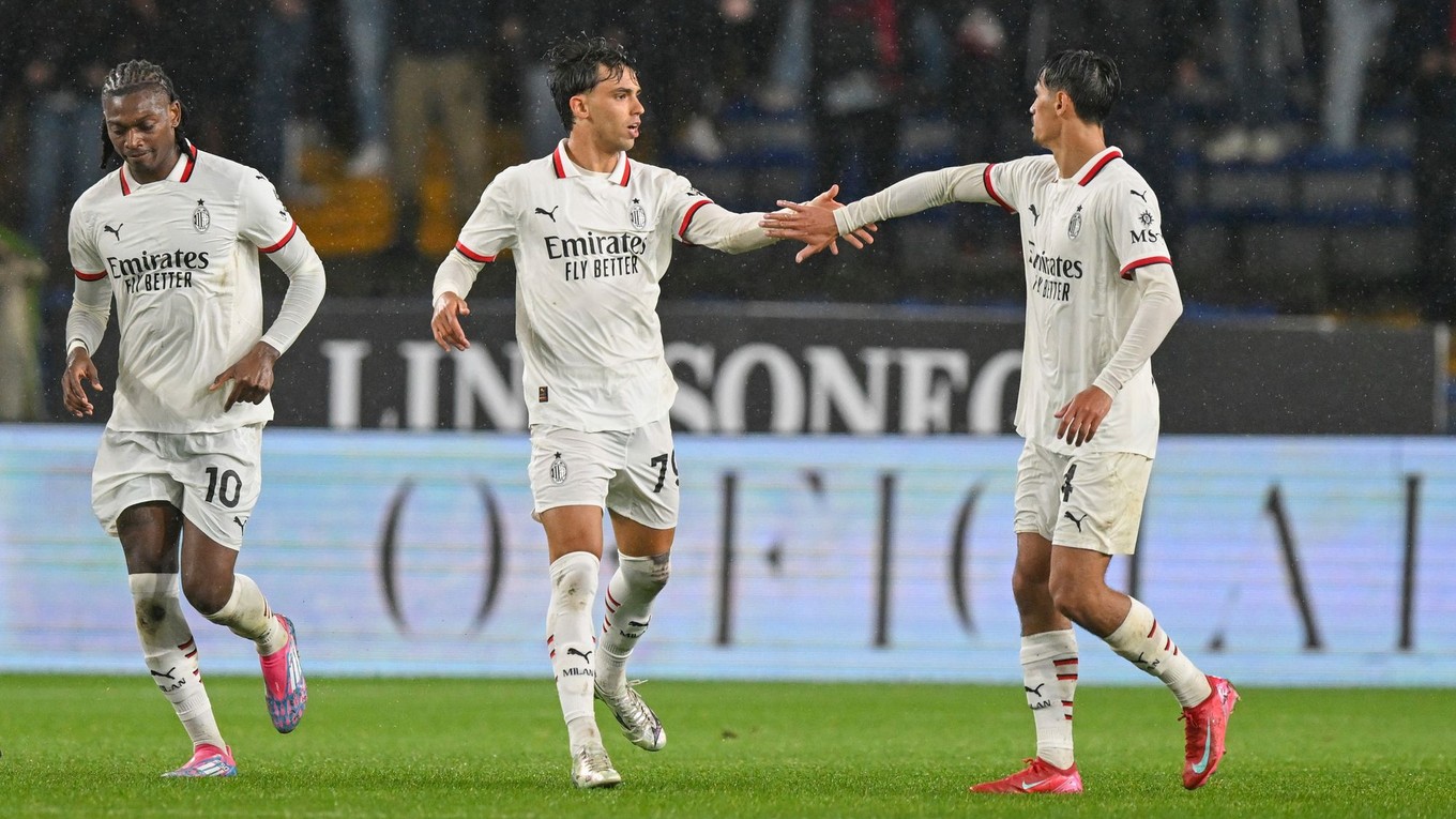 Radosť hráčov AC Miláno