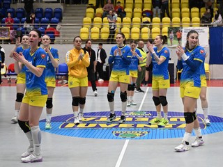 Na snímke hráčky Michaloviec.