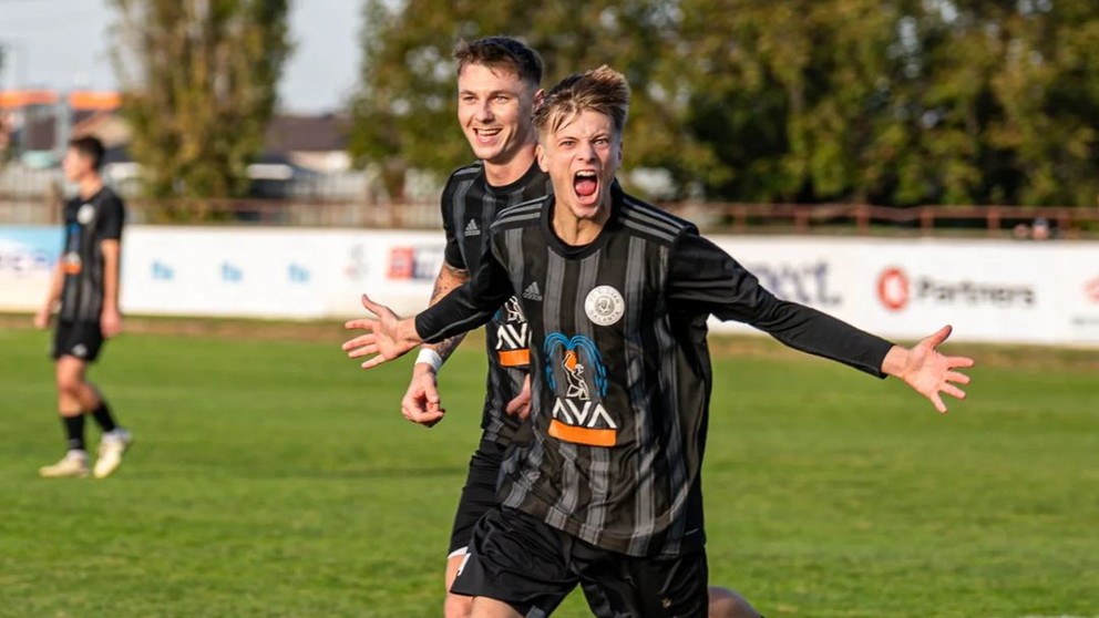 Hráč FC Slovan Galanta Adam Mihálik skóroval v 75.minúte a dal tak konečnú podobu skóre na 1:1.