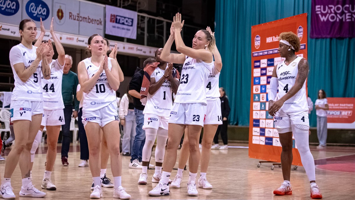 Basketbalistky Ružomberka.