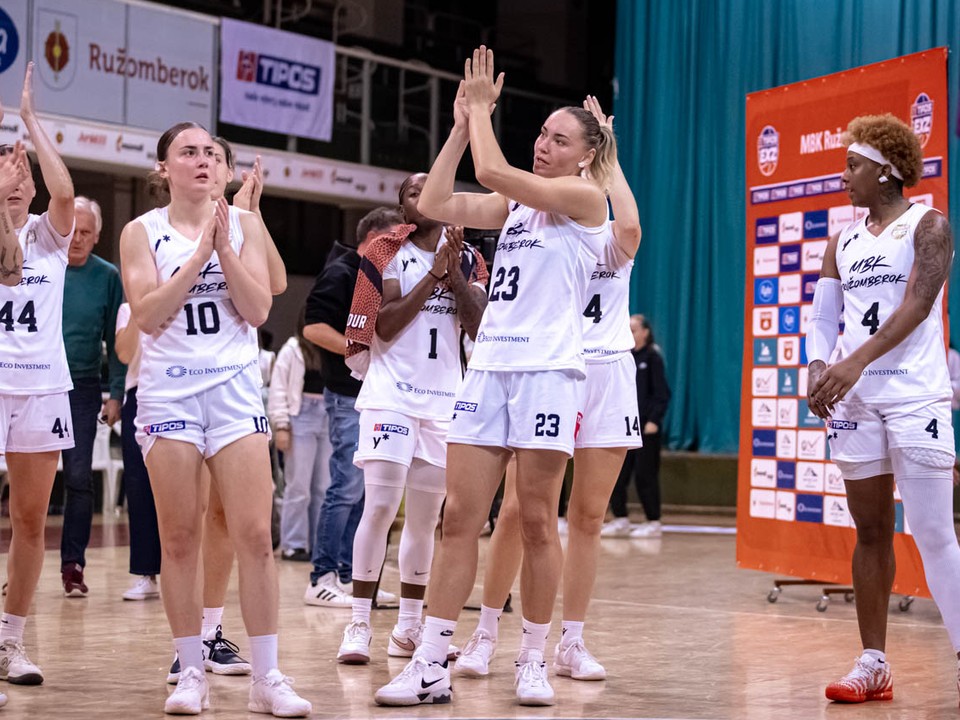 Basketbalistky Ružomberka.