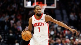 Kevin Durant v zápase proti Portlandu.