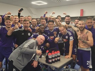 Radosť tímu KFC Komárno.