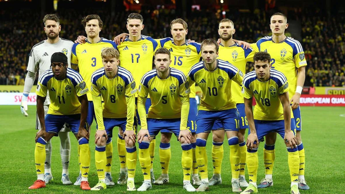 Futbalisti Švédska.