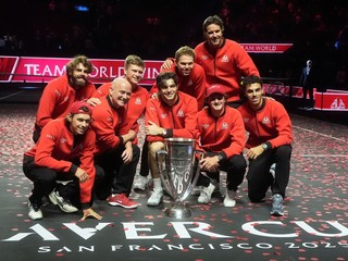 Tím sveta oslavuje titul na Laver Cupe 2025.