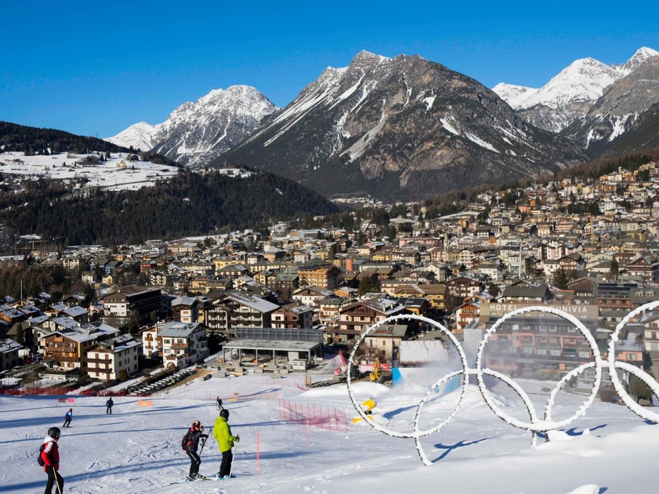 Olympijské kruhy v Bormiu