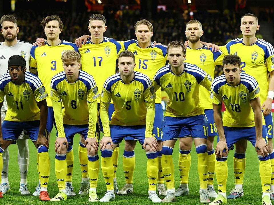 Futbalisti Švédska.
