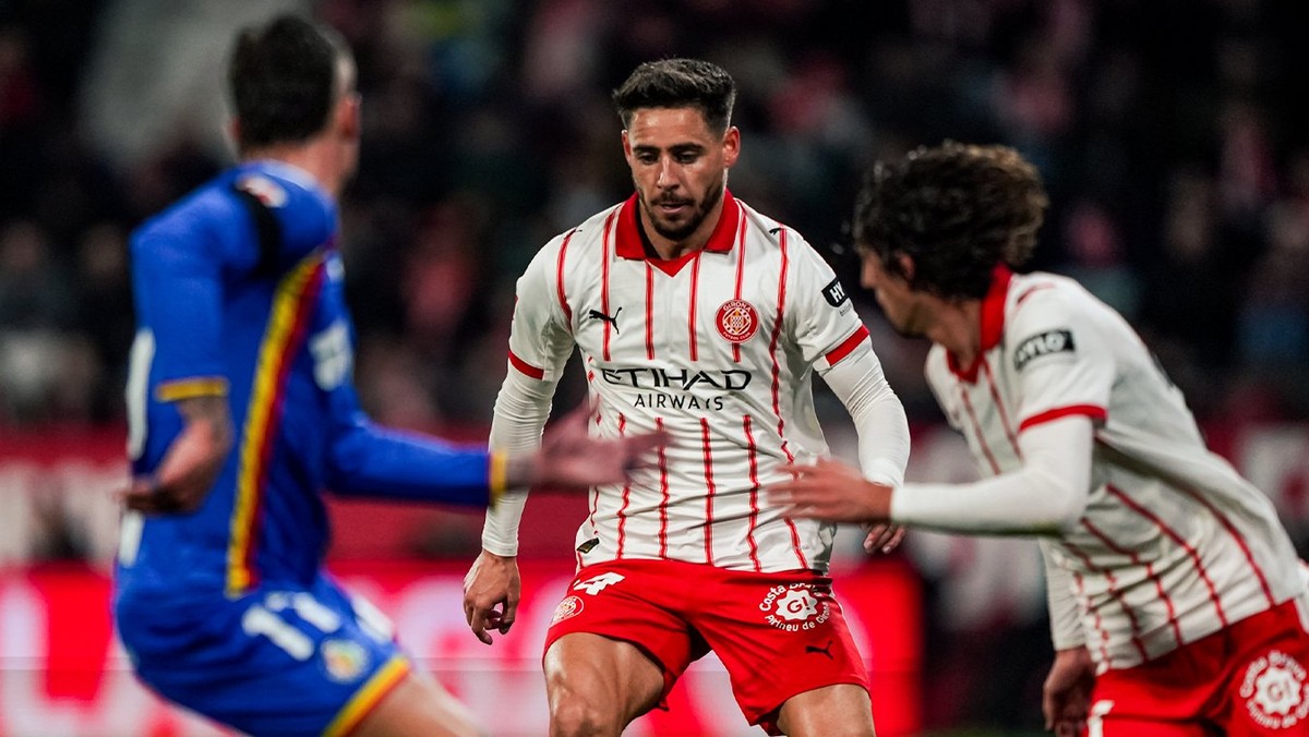 Momentka zo zápasu Girona - Getafe.