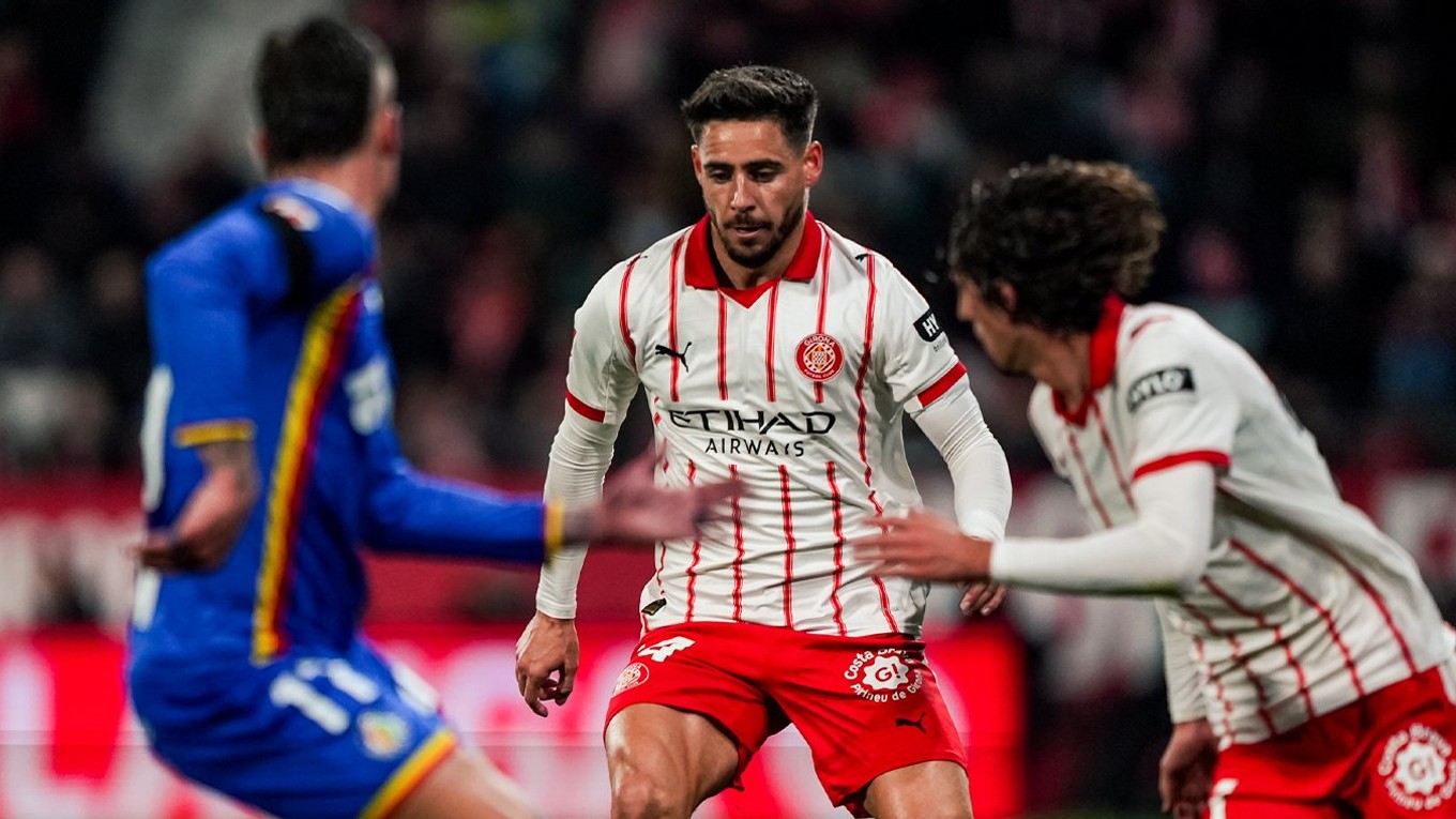 Momentka zo zápasu Girona - Getafe.
