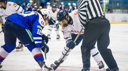 Momentka zo zápasu Slovensko - Holandsko v rámci IIHF European Cup of Nations 2026.
