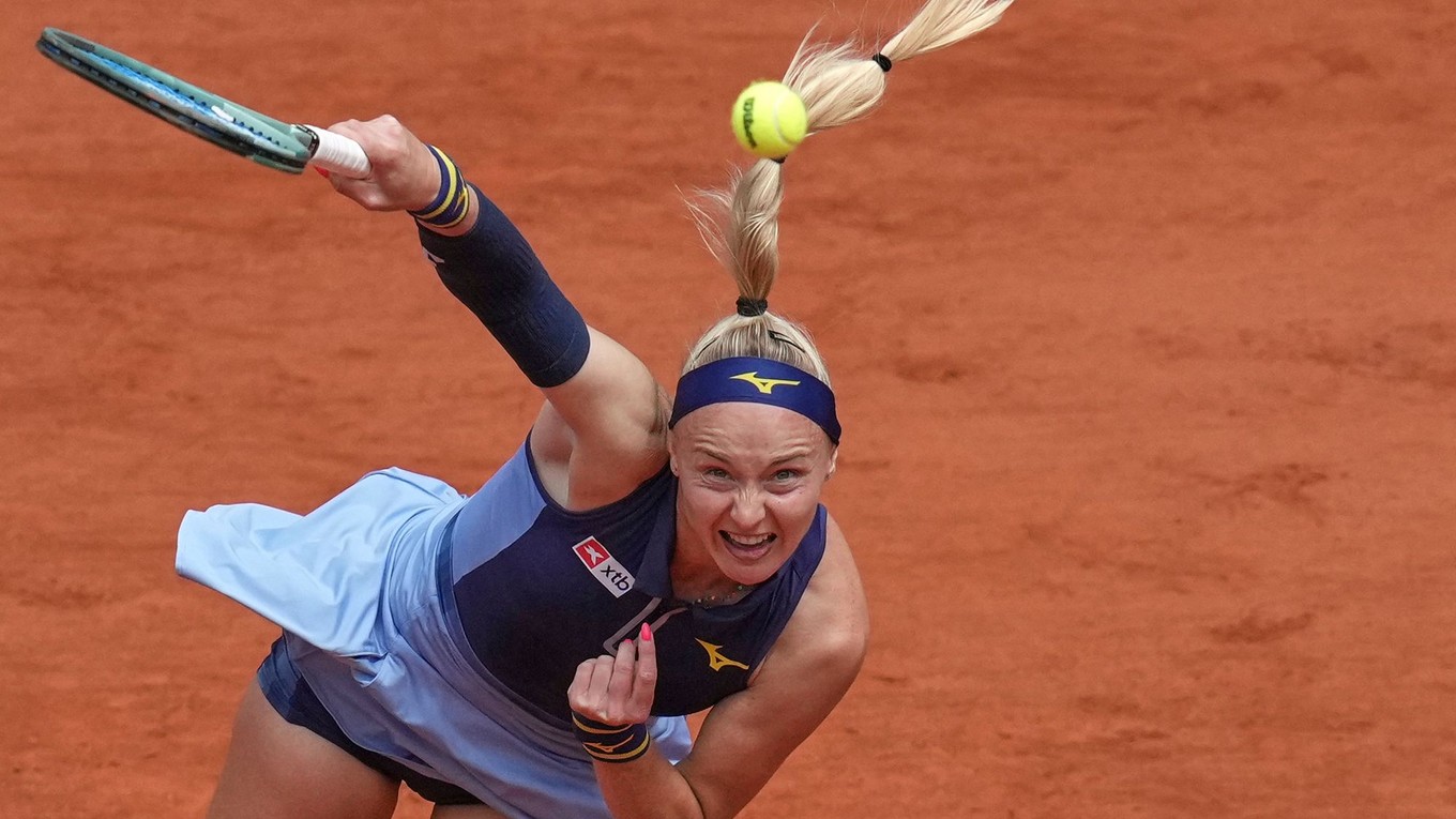 Slovenská tenistka Rebecca Šramková na Roland Garros 2025.