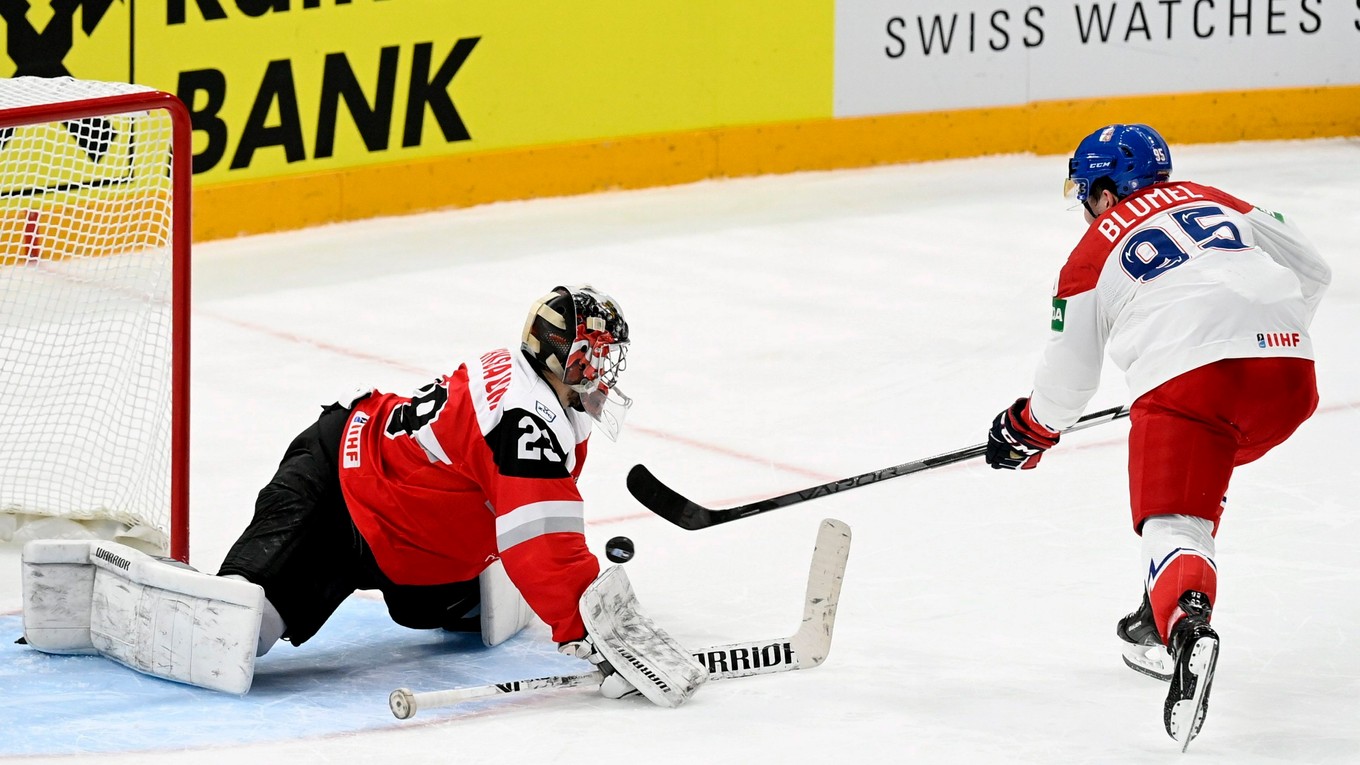 Nájazdy v zápase Česko - Rakúsko na MS v hokeji 2022.