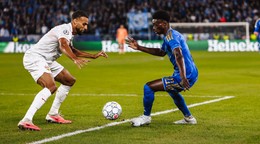 Momentka zo zápasu Slovan - Stuttgart.