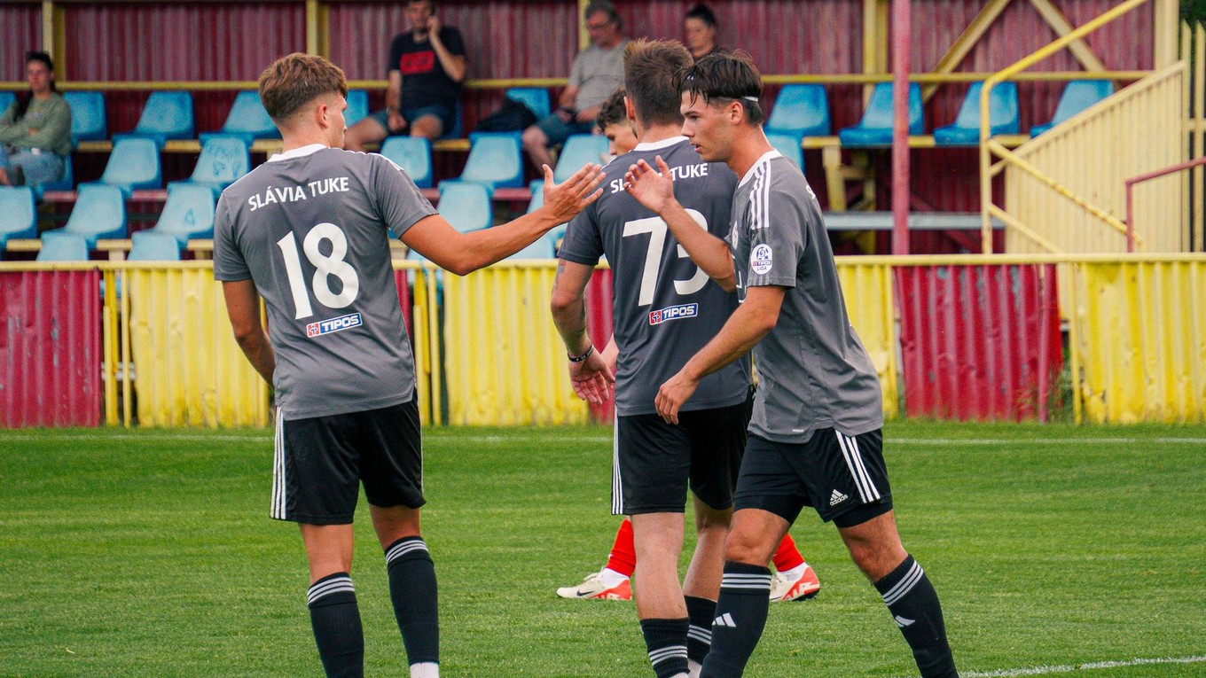Futbalisti Slávia TU Košice